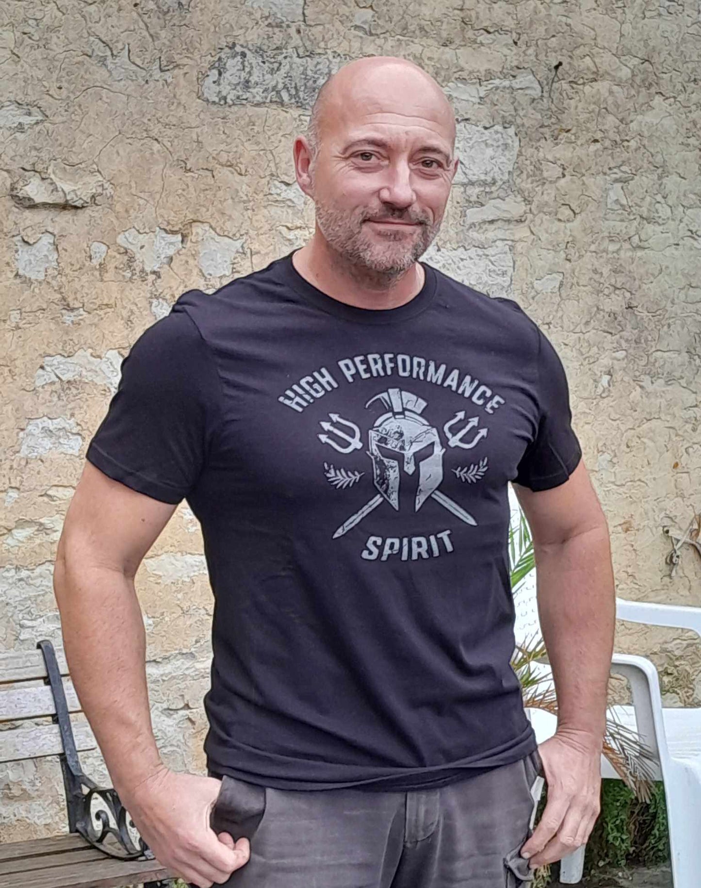 T-SHIRT NOIR - HIGH  PERFORMANCE  SPIRIT